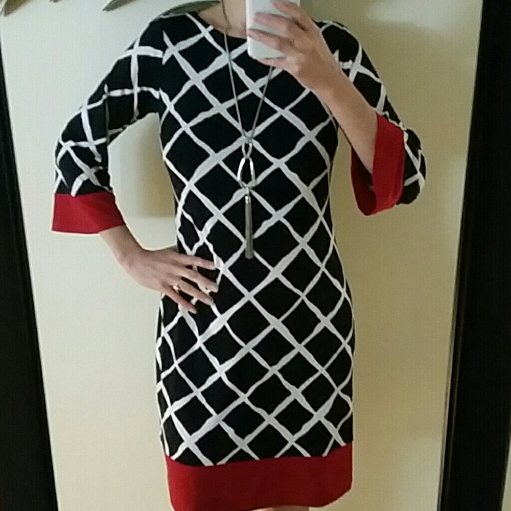 3/4 sleeve Shift dress